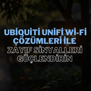 Ubiquiti UniFi Wi-Fi çözümleri, zayıf sinyal alanlarında bile güçlü ve kesintisiz internet bağlantısı sağlamanızı mümkün kılar.